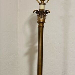 Vintage Bombay Company Brass Neoclassical Column Lamp.
